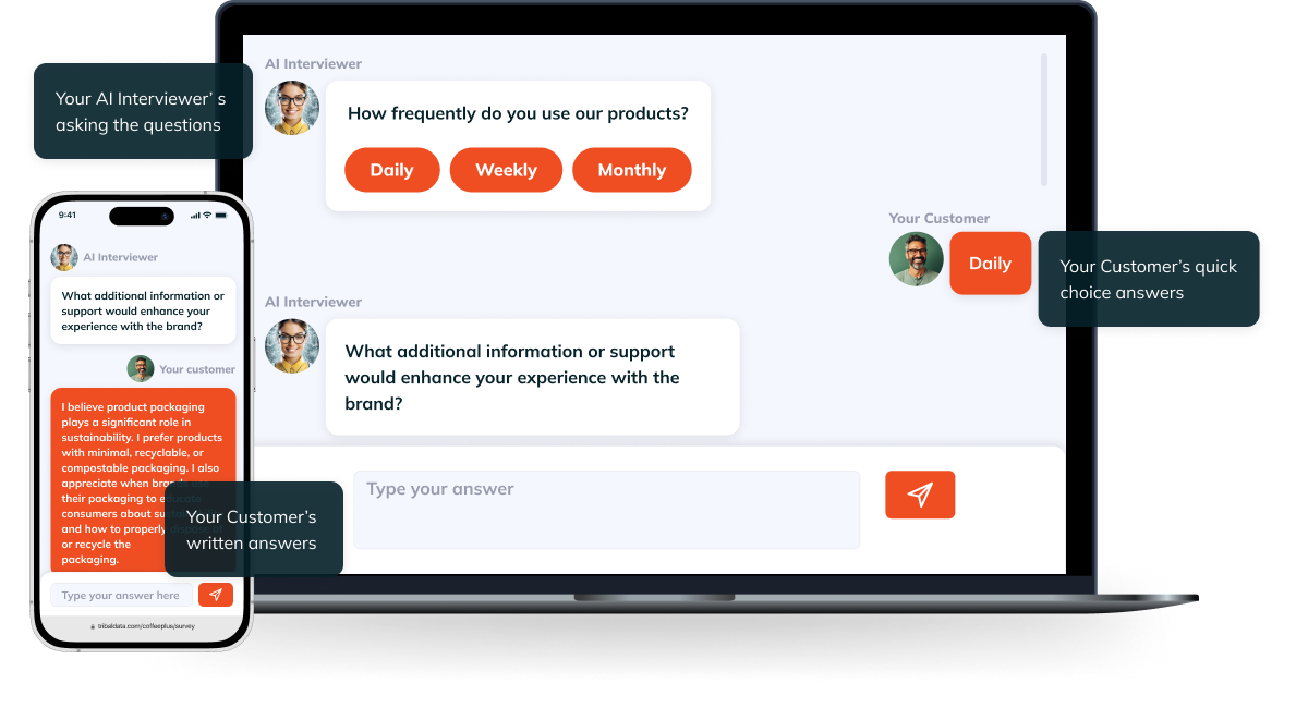 Conversational AI Survey Interface