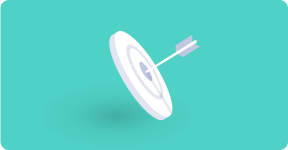 Target with arrow icon