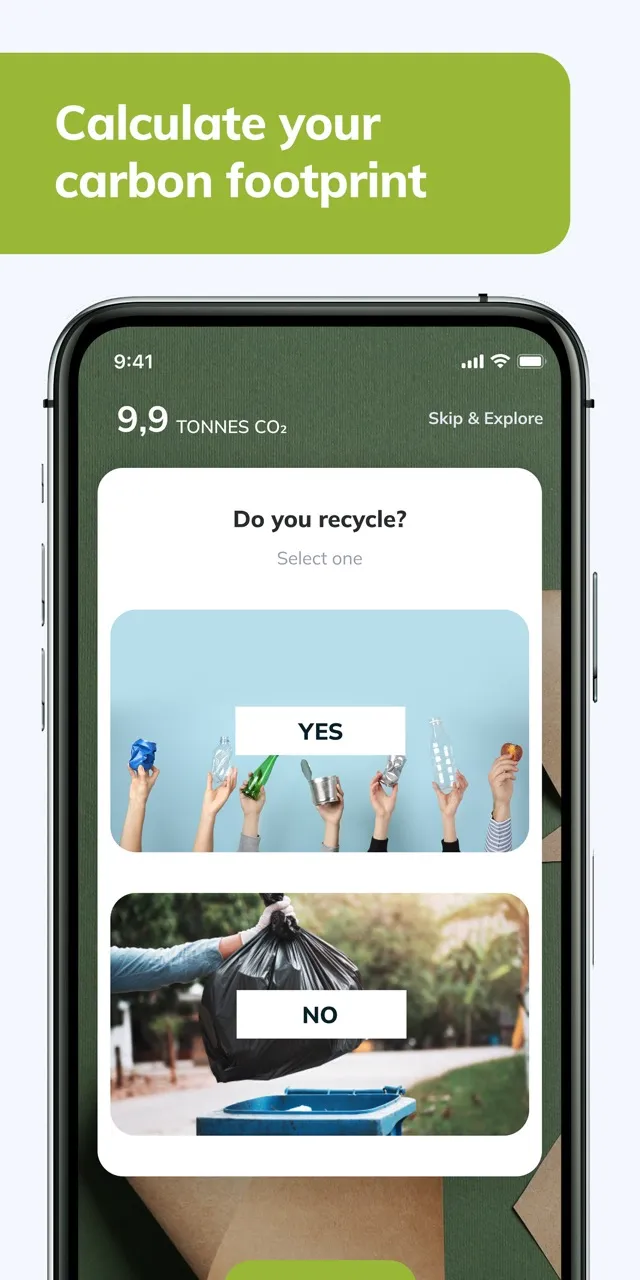 Tribaldata App: Calculate your carbon footprint