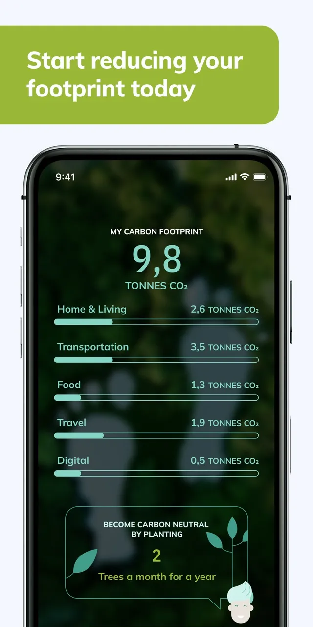 Tribaldata App: Start reducing your footprint today